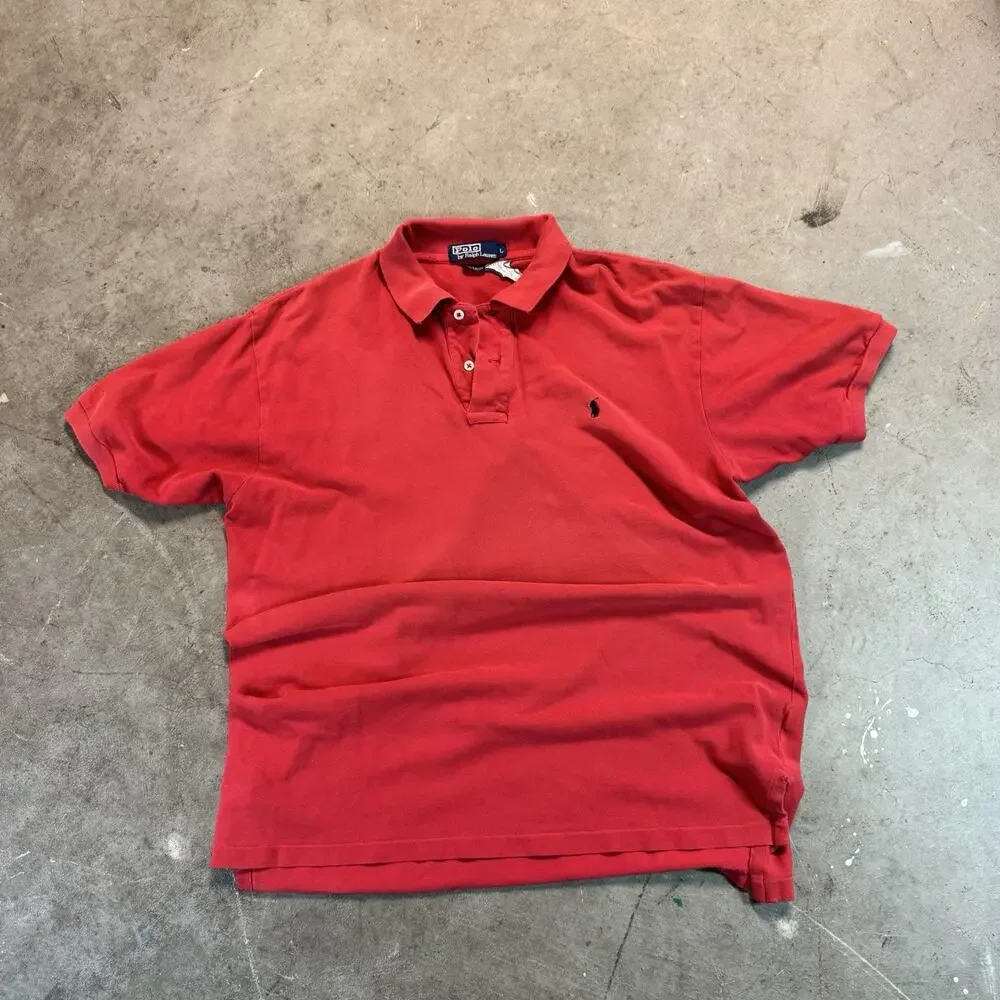 Ralph Lauren red polo shirt Size L